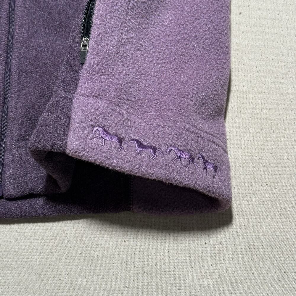 Irideon Riding Wear Fleece Equestrian Vest Women's Size Large Purple Made In USA - Picture 3 of 8